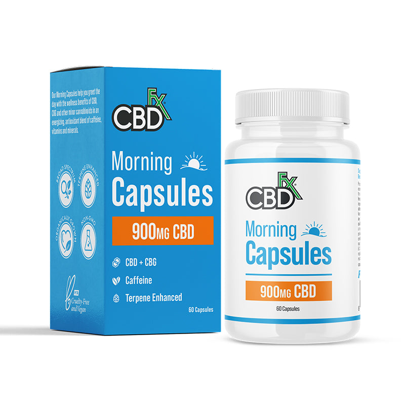 CBDfx CBD+CBG Morning Capsules 900mg