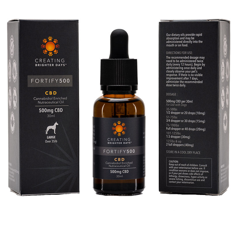 Creating Brighter Days Fortify Pet CBD Oil 500mg